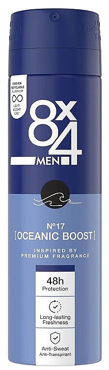 Дезодорант - 8x4 Men №17 Oceanic Boost Deodorant — фото N1