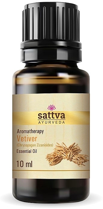 Ефірна олія "Ветивер" - Sattva Ayurveda Vetiver Essential Oil — фото N1