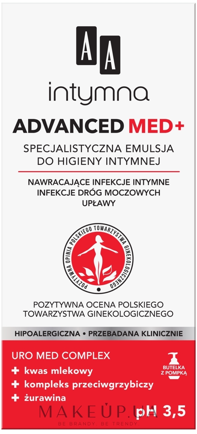 Эмульсия для интимной гигиены - AA Advanced Med+ — фото 300ml