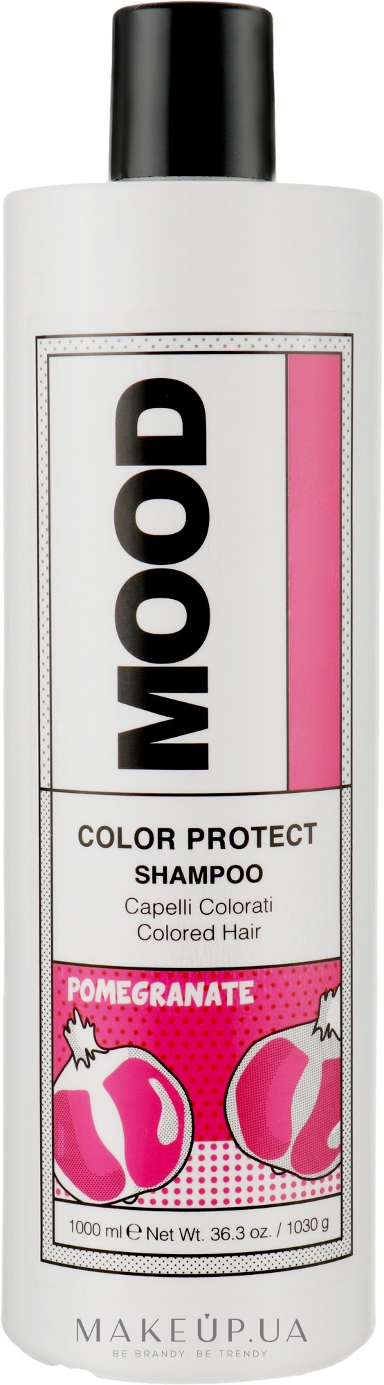 Шампунь для фарбованого й хімічно обробленого волосся - Mood Color Protect Shampoo — фото 1000ml
