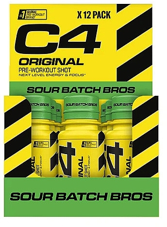 Предтренировочный стимулятор - Cellucor C4 Original Sour Batch Bros Shot — фото N1