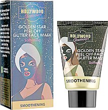 Парфумерія, косметика Відлущувальна маска для обличчя - Hollywood Glamour Golden Star Peel Off Glitter Face Mask