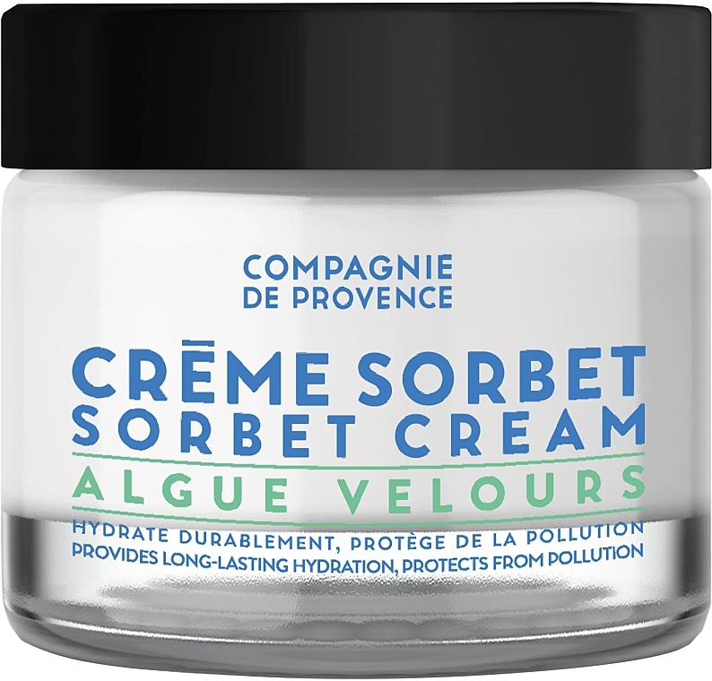 Зволожувальний крем-сорбет для обличчя - Compagnie De Provence Algue Velours Sorbet Cream — фото N1