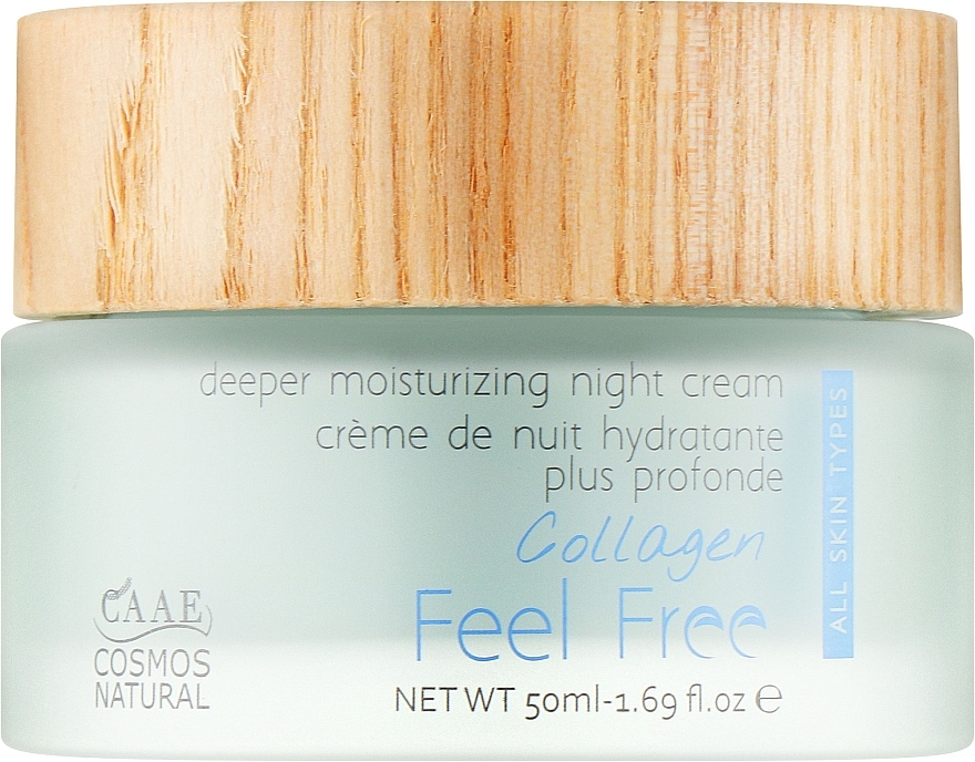 Ночной крем для лица с коллагеном - Feel Free Collagen Deeper Moisturizing Night Cream — фото N1