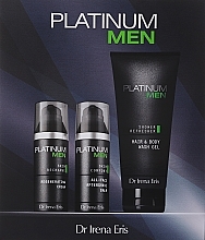 Духи, Парфюмерия, косметика Набор - Dr Irena Eris Platinum Men (aftershave balm/50ml + f/cr/50ml + wash gel/200ml)