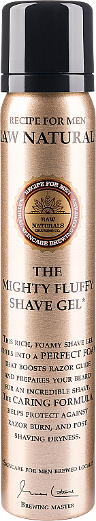 Гель для гоління - Recipe For Men RAW Naturals The Mighty Fluffy Shave Gel — фото N1