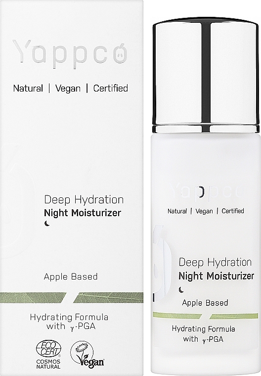 Ночной увлажняющий крем для лица - Yappco Deep Hydration Moisturizer Night Cream — фото N2
