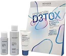 Парфумерія, косметика Набір - Skeyndor Operation Detox Normal To Combination Skin (mic/oil/50ml + gel/100ml + emuls/25ml)