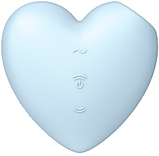 Парфумерія, косметика Вібратор для клітора, блакитний - Satisfyer Cutie Heart Stimulator & Vibrator Blue