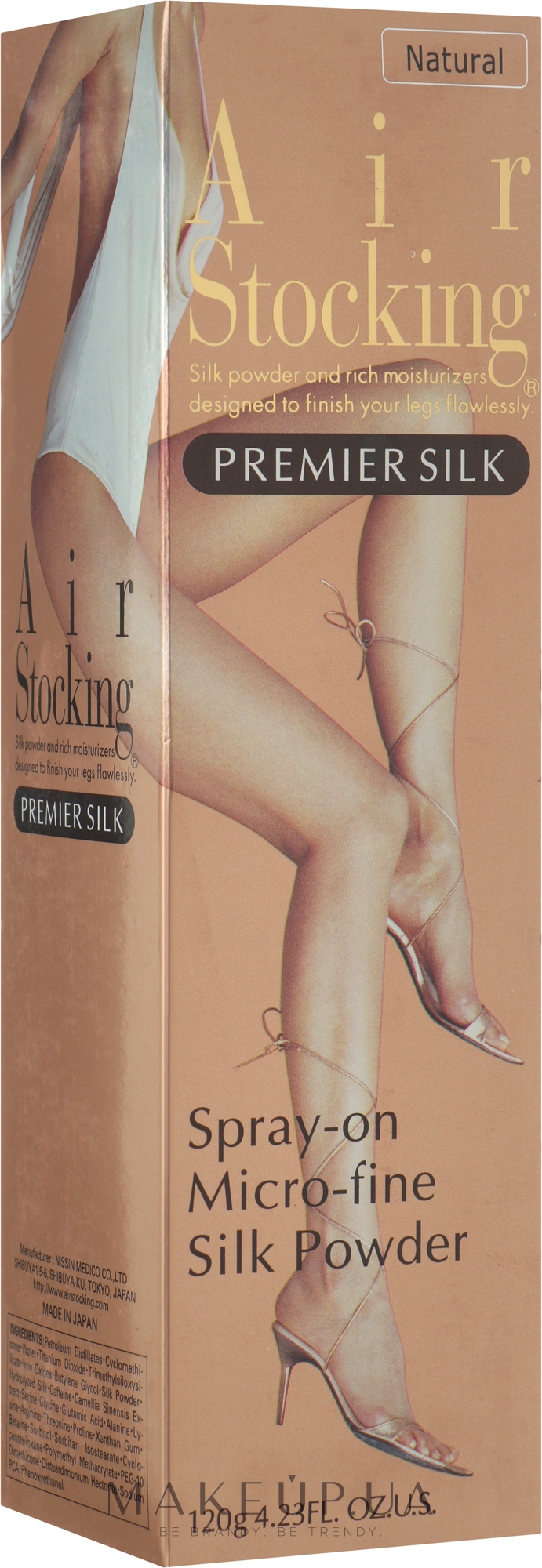 Тональный спрей для ног - AirStocking Premier Silk Spray — фото Natural