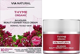 Експертний крем для обличчя 24 години краси "Чебрець Органік" - BioFresh Via Natural Thyme Organic 24H Beauty Expert Face Cream — фото N2