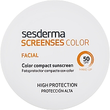 Солнцезащитный тональный крем, светлый - SesDerma Laboratories Screen Ses Compact SPF 50 Light — фото N1