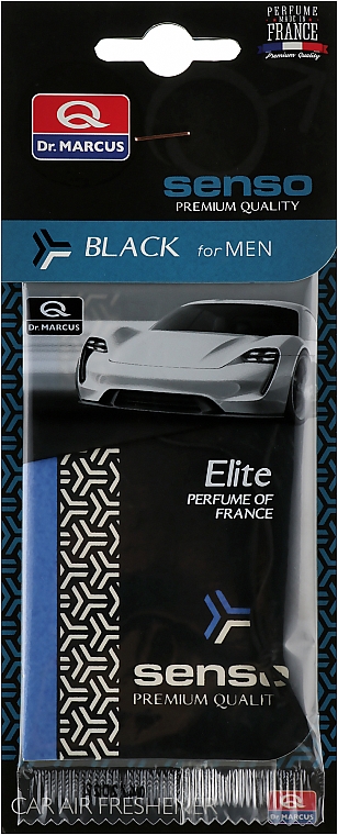 Ароматизатор для авто "Чорний" - Dr. Marcus Senso Elite Black Car Air Freshener — фото N1