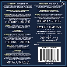 Набір - Baylis & Harding Men's Citrus Lime & Mint 4 Piece Box(hair/body/wash/100ml + sh/gel/50ml + face/wash/100ml + a/sh/balm/50ml) — фото N2