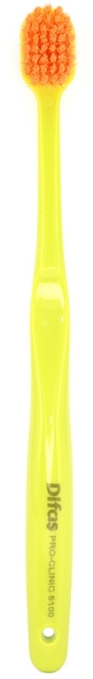 Зубная щетка "Ultra Soft" 512063, салатовая с оранжевой щетиной, в кейсе - Difas Pro-Clinic 5100 — фото N2