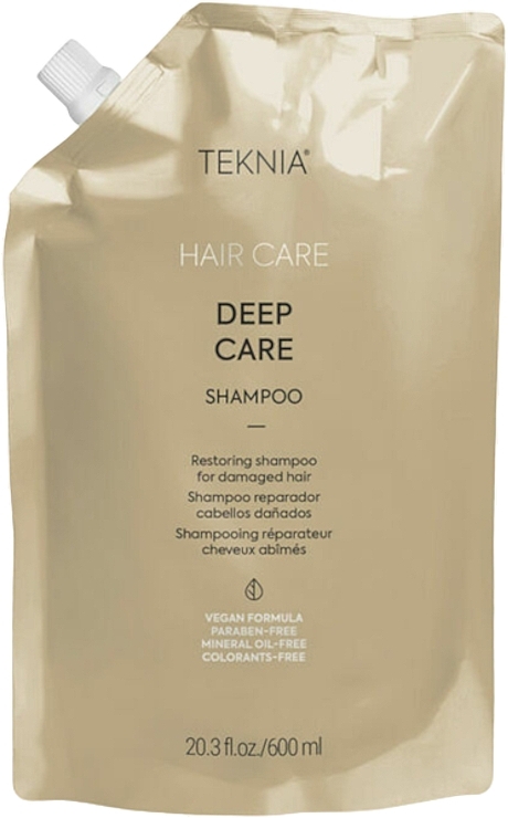 Восстанавливающий шампунь для поврежденных волос - Lakme Teknia Deep Care Shampoo (дой-пак) — фото N1
