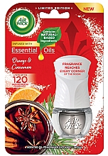 Електричний освіжувач повітря "Кориця і апельсин" - Air Wick Essential Oils Cinnamon & Orange Diffuseur Electrique — фото N1