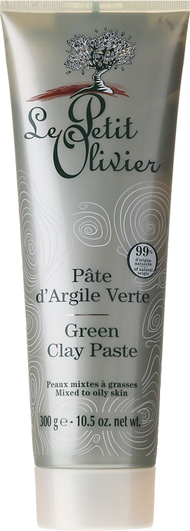 Маска для лица с зеленой глиной - Le Petit Olivier Green Clay Paste — фото N1