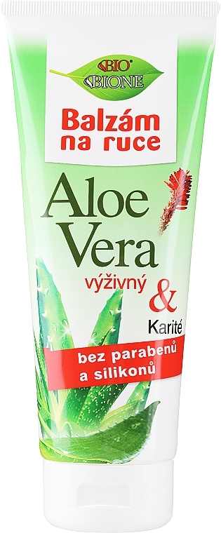 Зволожувальний бальзам для рук - Bione Cosmetics Aloe Vera Nourishing Hand Ointment With Collagen — фото N1