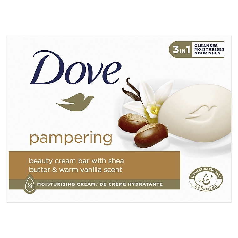 УЦЕНКА Крем-мыло "Объятия нежности" - Dove Pampering Beauty Cream Bar * — фото N1