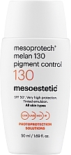 Парфумерія, косметика Тональний сонцезахисний крем - Mesoestetic Mesoprotech Melan Pigment Control 130+ SPF50+