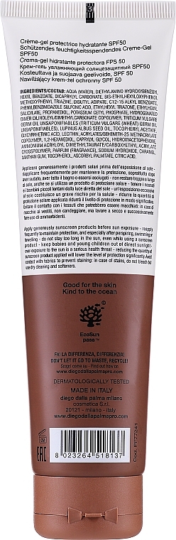 Увлажняющий солнцезащитный гель-крем с SPF 50 - Diego dala Palma Protective Hydrating Gel-Cream SPF 50 — фото N2