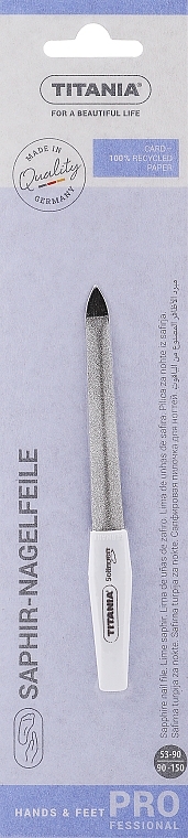 Пилочка для ногтей изогнутая с микросапфировым покрытием размер 5 - Titania Soligen Saphire Nail File