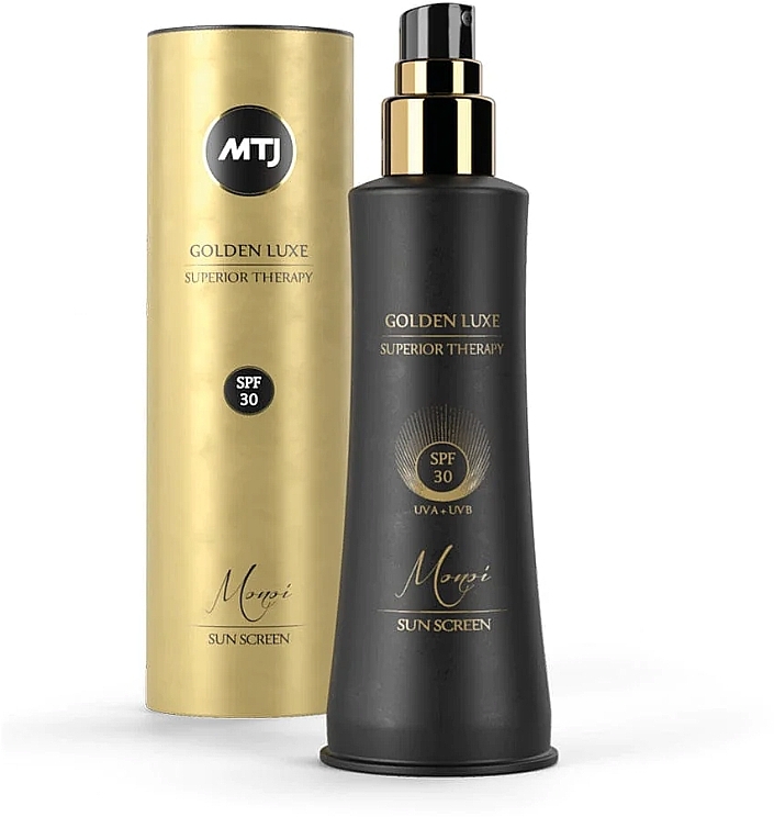 Солнцезащитный спрей для тела SPF30 - MTJ Cosmetics Superior Therapy Sun Golden luxe LUXE SPF30 UVA+UVB Monoi — фото N1