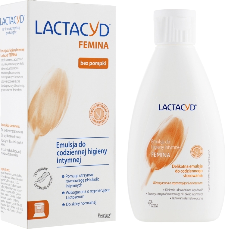 Средство для интимной гигиены, без дозатора - Lactacyd Femina Intimate Wash