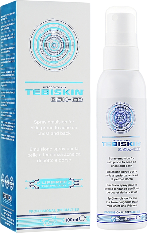 Емульсія для проблемної шкіри спини і грудей - Tebiskin Osk-CB — фото N1