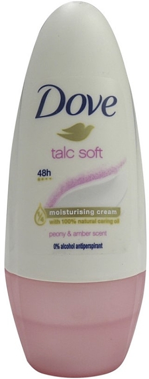 Дезодорант шариковый - Dove Roll-on Deodorant Talc Soft — фото N1