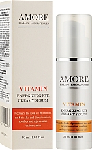 Концентрована крем-сироватка для шкіри навколо очей проти набряків і темних кіл - Amore Vitamin Energizing Eye Creamy Serum — фото N2