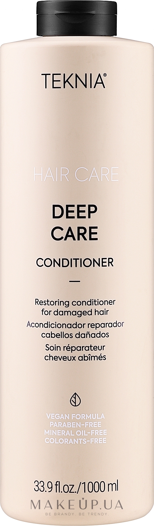 Восстанавливающий кондиционер для поврежденных волос - Lakme Teknia Deep Care Conditioner — фото 1000ml