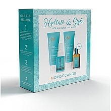 Парфумерія, косметика Набір - Moroccanoil Hydratr & Style (h/cr/75ml + mask/75ml + oil/25ml + cond/50ml)