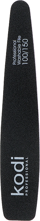 Пилка для ногтей "Конусная" 100/150, черный/фиолетовый - Kodi Professional — фото N1