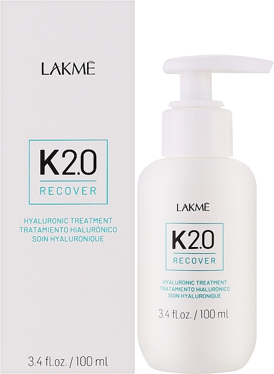 Восстанавливающая гиалуроновая маска для волос - Lakme K2.0 Recover Hyaluronic Treatment — фото N2