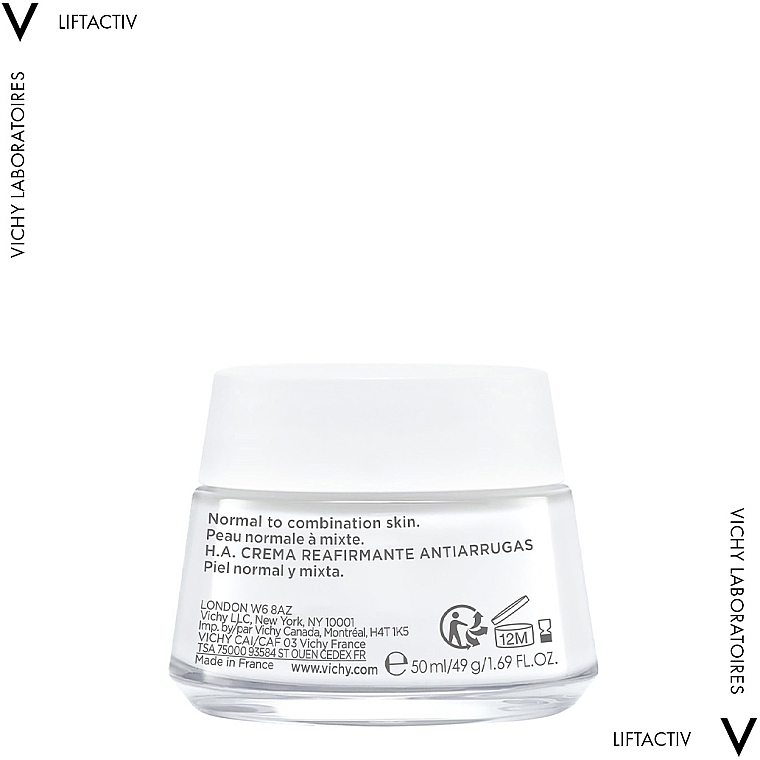 Розгладжувальний крем з гіалуроновою кислотою для корекції зморщок, для сухої шкіри обличчя - Vichy Liftactiv  — фото N4