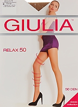 Колготки "Relax" 50 Den, caramel - Giulia — фото N1