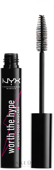 Туш для вій - NYX Professional Makeup Professional Worth The Hype Waterproof Mascara — фото Black