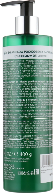 Шампунь "Пажитник + Аир" для жирных волос - Bielenda Botanic Spa Rituals Shampoo — фото N2