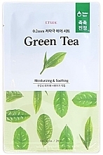 Духи, Парфюмерия, косметика Очищающая и разглаживающая маска с экстрактом зеленого чая - Etude Therapy Air Mask Green Tea