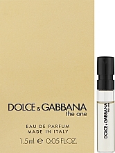 Парфумерія, косметика Dolce&Gabbana The One - Парфумована вода (пробник)