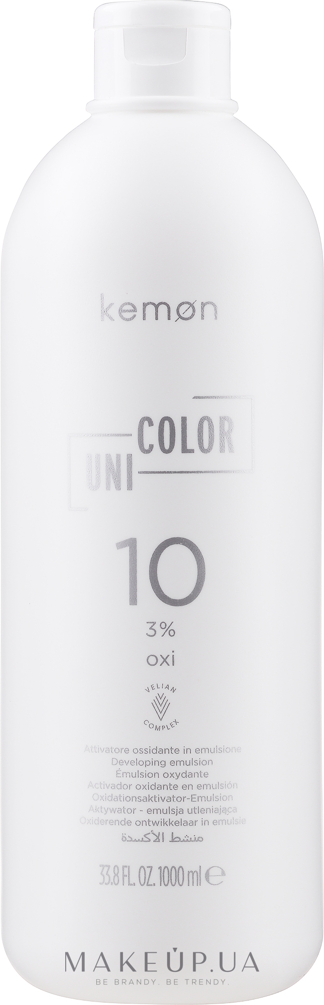 Окислитель универсальный для краски 3% - Kemon Uni.Color Oxi — фото 1000ml