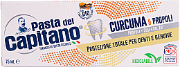 Зубна паста "Куркума і прополіс" - Pasta Del Capitano, Turmeric & Propolis  Ecological Packaging — фото N3