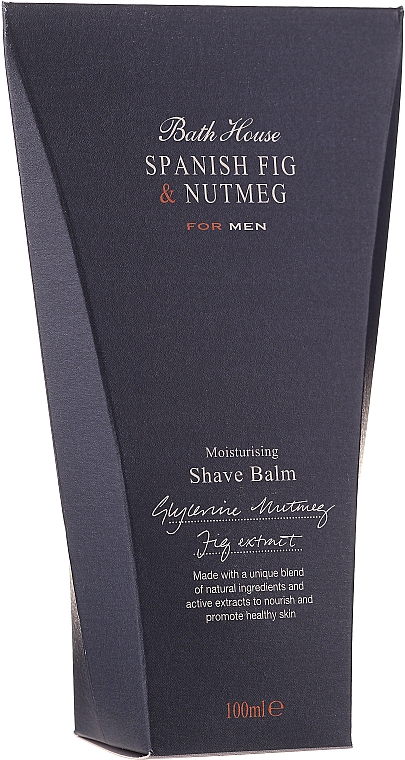 Bath House Spanish Fig and Nutmeg - Набор (edc/100ml + sh/gel/260ml + shave/balm/100ml + soap/150g) — фото N9
