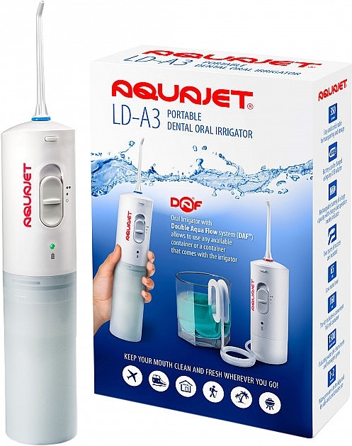 Портативный ирригатор - Aquajet Portable Dental Oral Irrigator LD-A3 With DAF System — фото N1