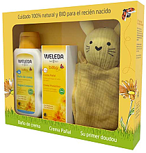 Духи, Парфюмерия, косметика Набор - Weleda Calendula (b/cr/75ml + bath/cr/200ml + acc)