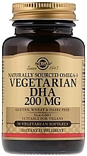 Парфумерія, косметика Дієтична добавка "Натуральна Омега-3 ДГК", 200 мг, капсули - Solgar Naturally Sourced Omega-3 Vegetarian DHA