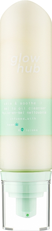 Гідрофільний гель для очищення обличчя - Glow Hub Calm & Soothe Gel to Oil Cleanser — фото N1