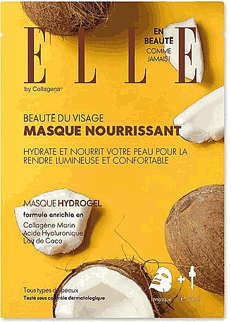 Гідрогелева маска з кокосовим молоком - Collagena Paris Elle Coconut Milk Hydrogel Mask — фото N1